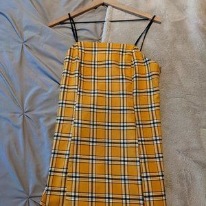 Urban Outfitters Yellow Plaid Dress